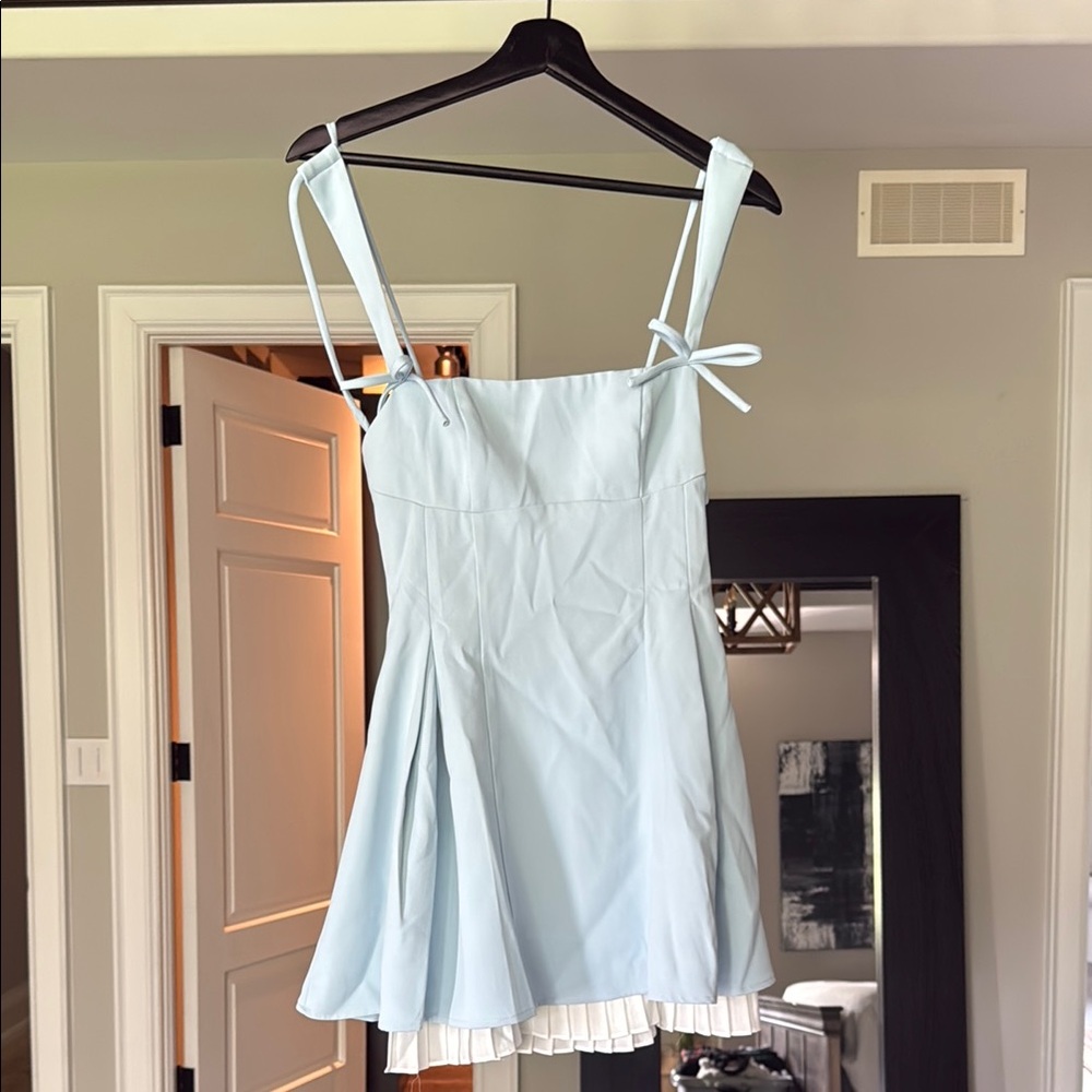 Light Blue Sleeveless Dress